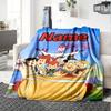 Customizable Flintstone Throw Blanket – Personalized Name, All-Season Cozy Snug Blanket, Machine Washable, Personalized Blanket