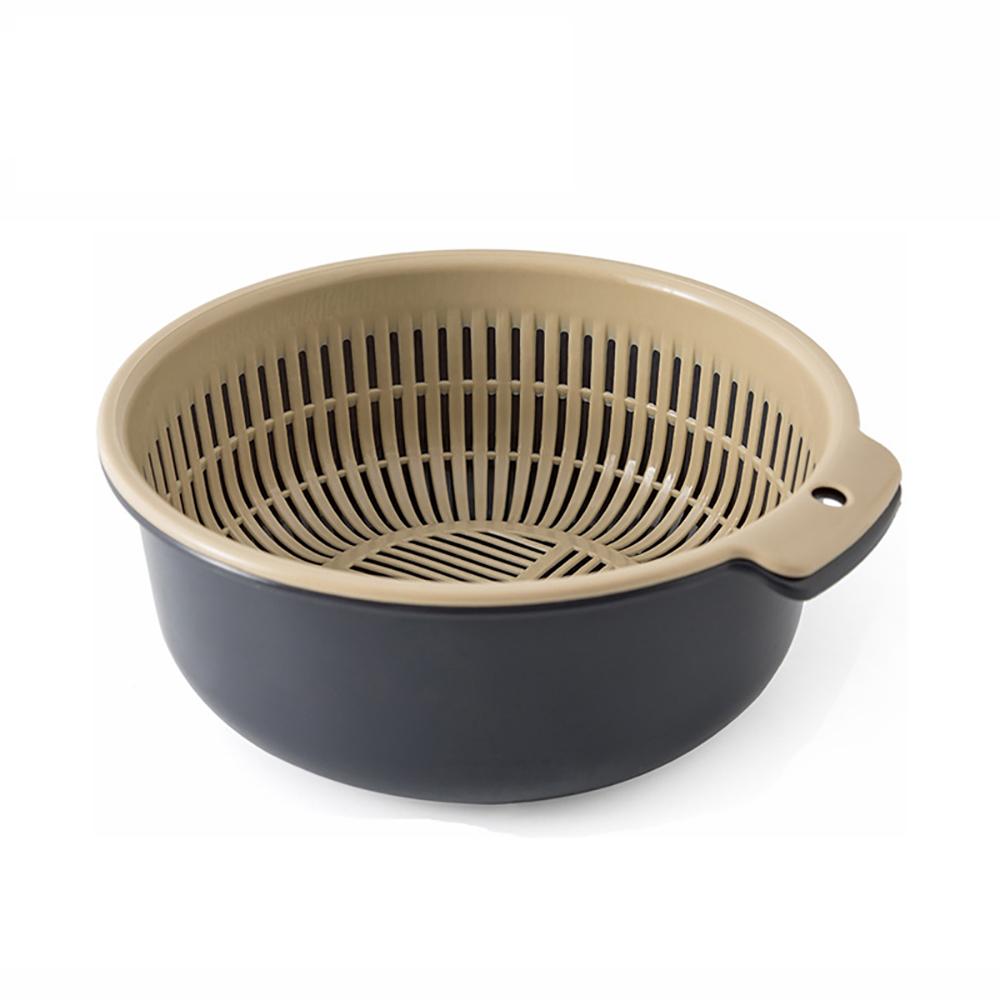 

Кухонный поднос для фруктов, съемный двухслойный таз для фруктов и овощей, сливная корзина, креативная бытовая корзина для мытья посуды, кухонный инструмент 16x8cm