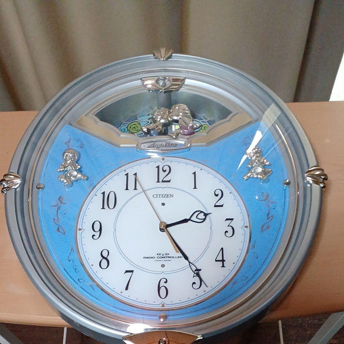 CITIZEN/Citizen Angel Kiss Operation confirmed Silver metallic Radio clock