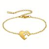 Heart Paw Bracelet For Girl Cute Poppy Paw Bracelets Cat Paw Beads Chain Bracelet for Women Jewelry Gift for Pet Lover