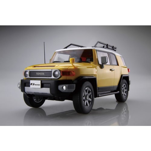 Fujimi Model 1/24 Scale NEXT Series No. 10 Toyota FJ Cruiser (Two-Tone Yellow) Pre-Colored Plastic Model Car NX10