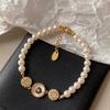 Retro Zircon Cat Pearl Bracelet: Elegant, Fashionable, and Versatile Jewelry for Women.