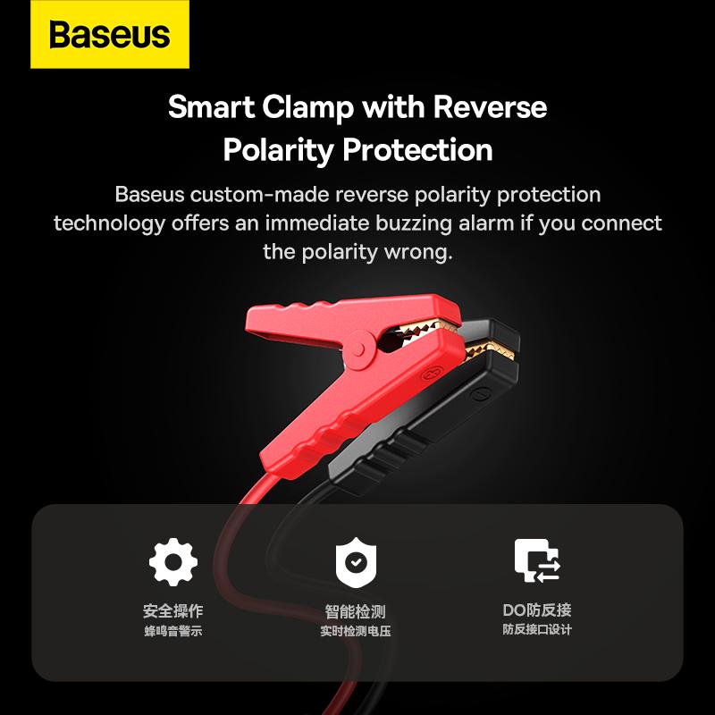 Baseus Super Energy Pro+ Jump Starter 1600A PD65W Fast Charging Car Inverter Charger Converter EU Socket Power Supply