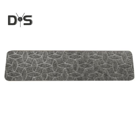 Non-Slip Stair Mat Self-adhesive Strong Adhesion Easy Installation No Cutting Reusable Embossing Stair Floor Mat Washable Dorm Home Stair Rug