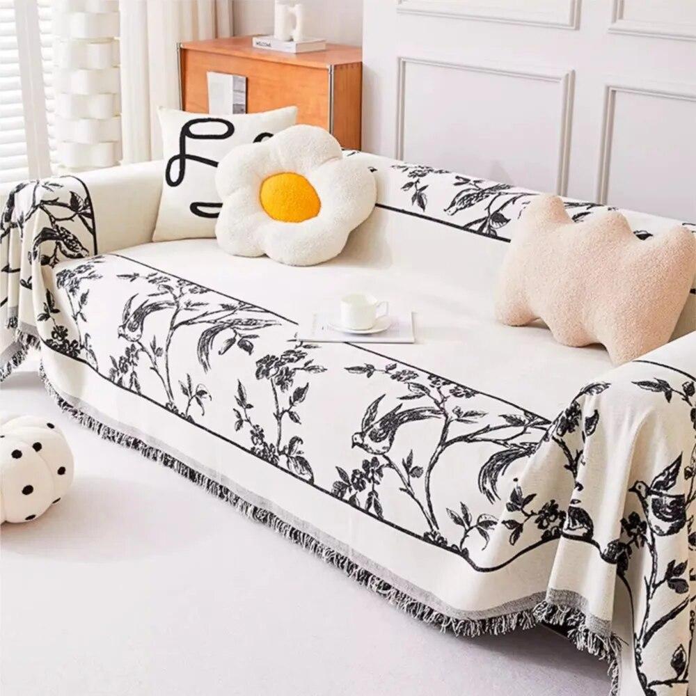 Luxury Sofa Cover Chenille Sofa Towel Blanket Couch Cover Universal Anti-cat Scratch Sofa Cover for Living Room 1/2/3/4 Seater