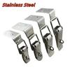 1 Set Cabinet Door Metal Clasps 90 Degree Box Closure Lock Duck-mouth Buckle Hook Spring Loaded Draw Toggle Hasps Clamp