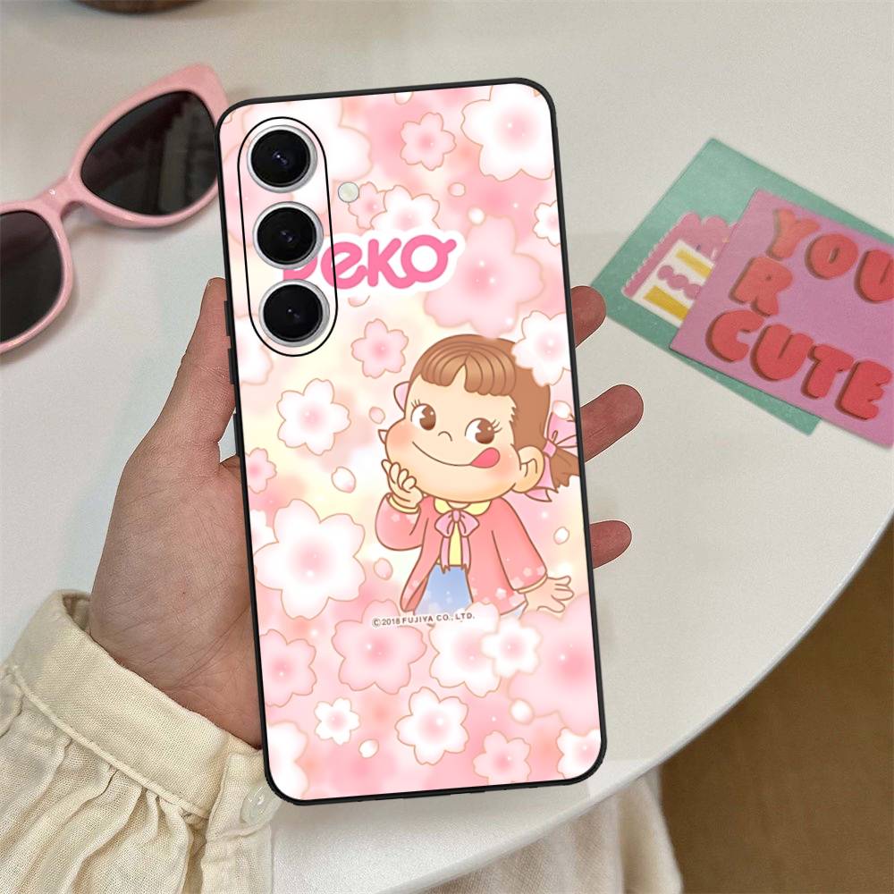 Brand P-peko Chan Lovely Girl Phone Case For Samsung S 24 Fe 25 Ultra Plus 20 Lite 21 30 22 23 24 22 Ultra 5G Fundas