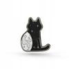 Pinets Nightcat Pin Cat With Globe Metal Pin
