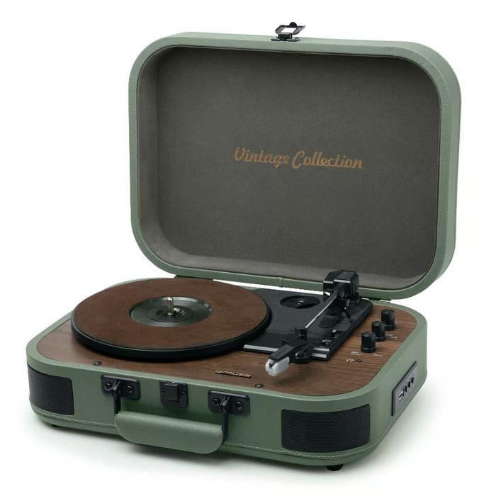 Tourne-disque - Muse - MT-207 PGR - 3 vitesses - Bluetooth 4.0 - Enceintes intégrées 5W