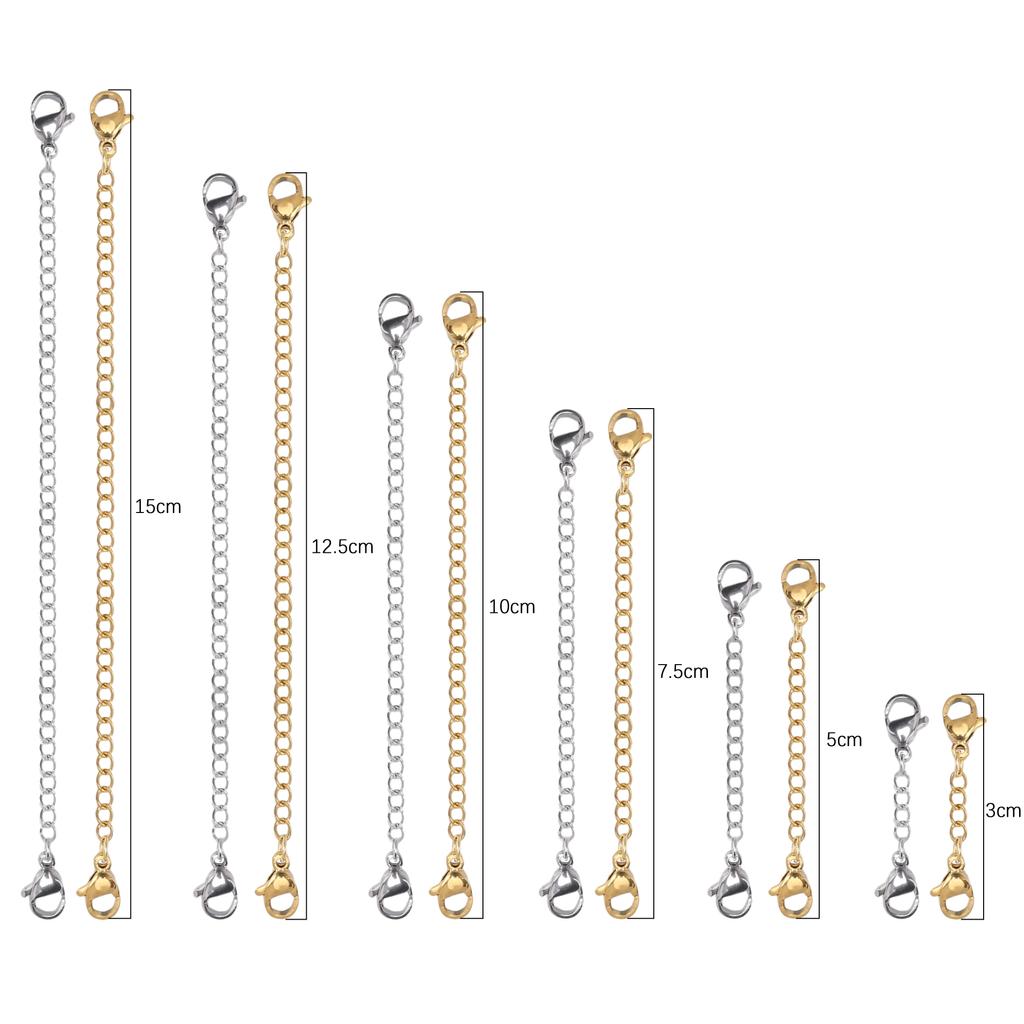 Nerezové řetízkové spony s dvouhlavým humrem pro řetízkové spony pro kutily náhrdelník Náramek Náramek na výrobu šperků Potřeby