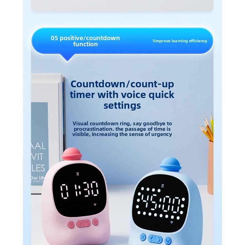 Voice Intelligent Alarm Clock Time Manager, Elementary School AI Model Course Textbook, Electronic Clock