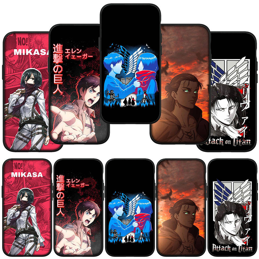 for Samsung Galaxy S25 S24 S23 S22 Ultra FE Plus A17 A37 A57 A56 A55 A06 A16 A15 A36 A26 A35 A05 A25 A54 Phone Case Lovely Attack on Titan Levi Cover