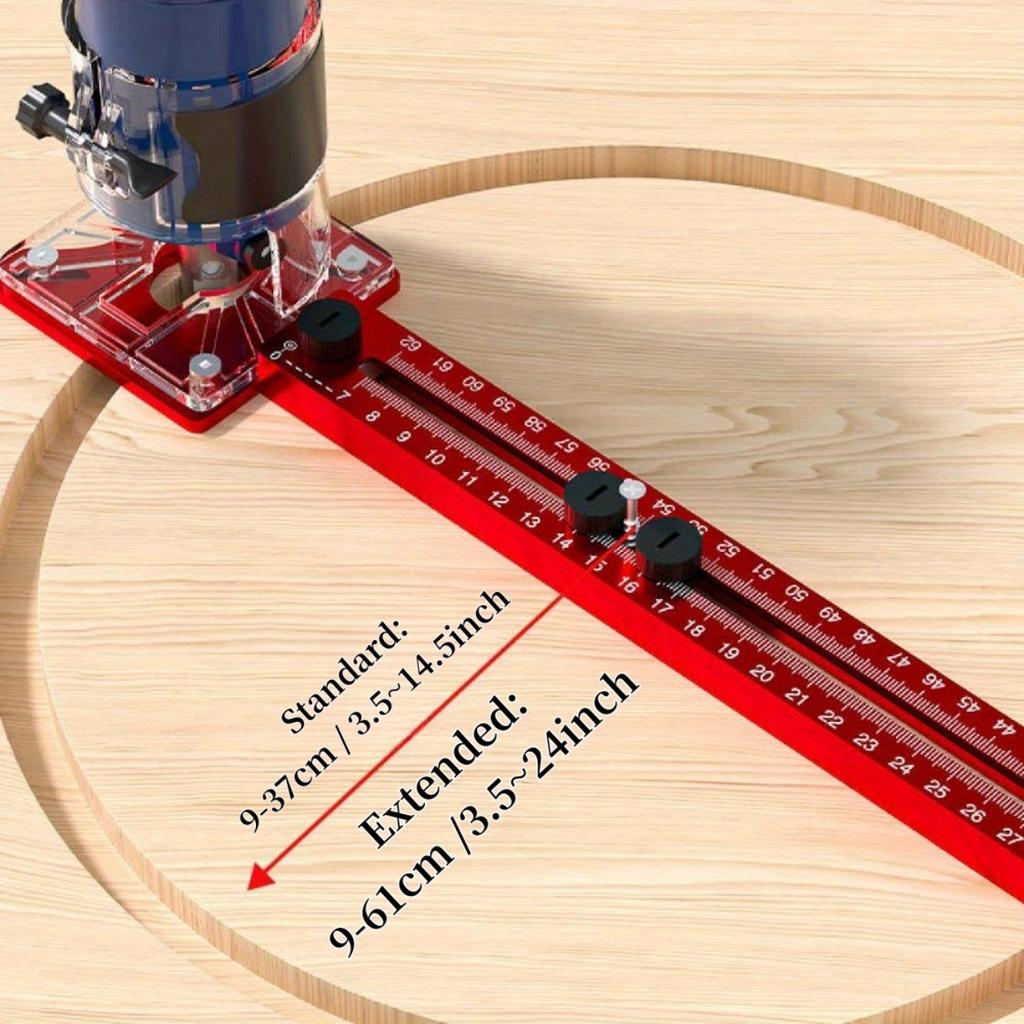 Versatile 3-in-1 Aluminum Woodworking Cutter Fixture - Extended Range of 3.54 To 24 Milling Diameters, Precision Cutting and Groove Milling Tools