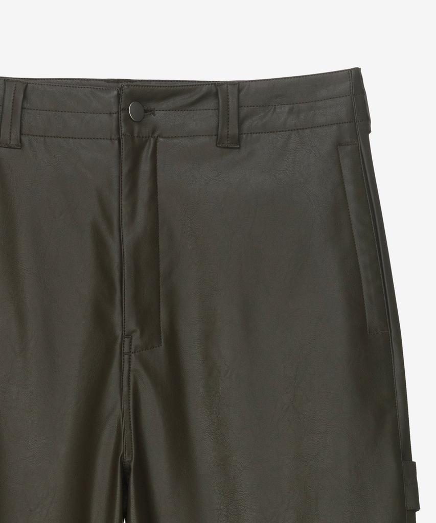 MINDBRIDGE [Hoite] Wide Leather Pants
