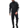 Adidas Originals Flamestrike Classic Series Striped Zip Shoulder Long Sleeve Jacket Men Jackets DU8111