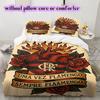Flamengo football soccer Pattern Bedding,Quilt Set Quilt Cover Pillowcase Home Birthday Gift (1*duvet cover+2*pillowcase,without core)
