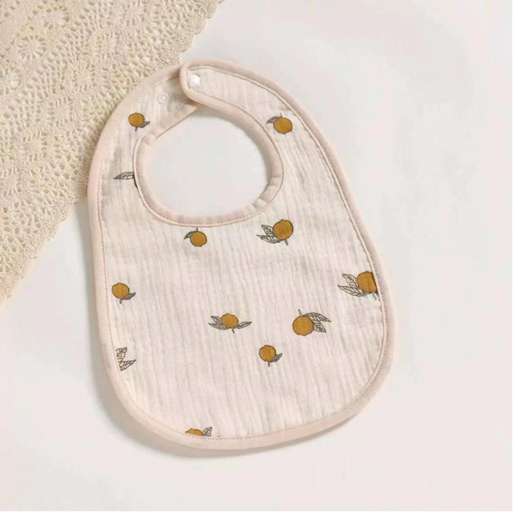 New Style Six-Layer Cotton Yarn Baby Drool Bib: Anti-Spit Up Petal Design for Newborns
