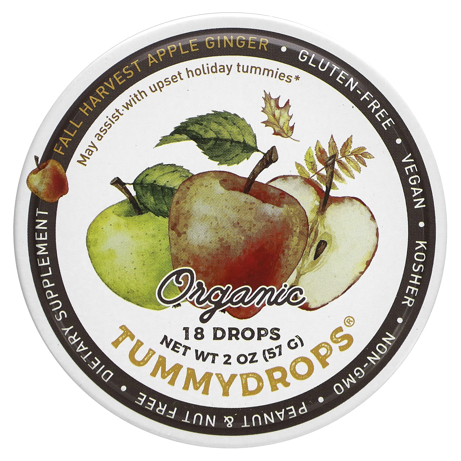 

Organic Fall Harvest Apple Ginger, 18 drops