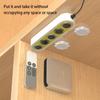Pack of 2 Socket Hook Wall Self-adhesive Plastic Remote Controller Cable Power Outlet Hanger Office Organization Holder