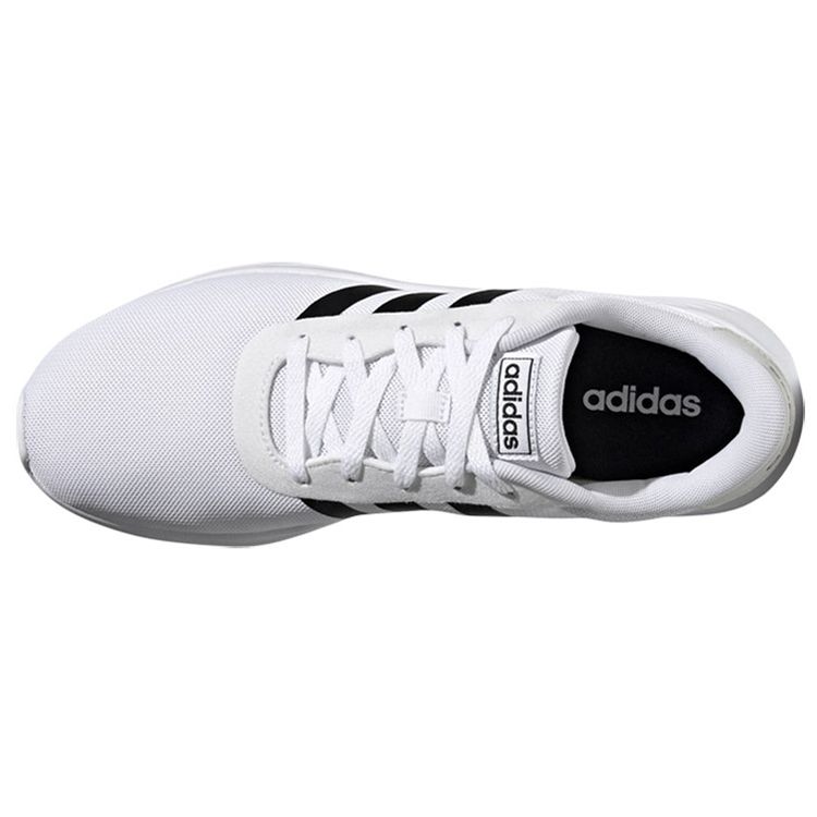 Adidas Neo Lite Racer 2.0 Casual Versatile Breathable Lightweight Low-Top Running Shoes Unisex Sneakers White GZ8221