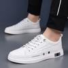 2025 summer breathable little white shoes white flat shoes soft-soled casual leather shoes trendy men's shoes 2025