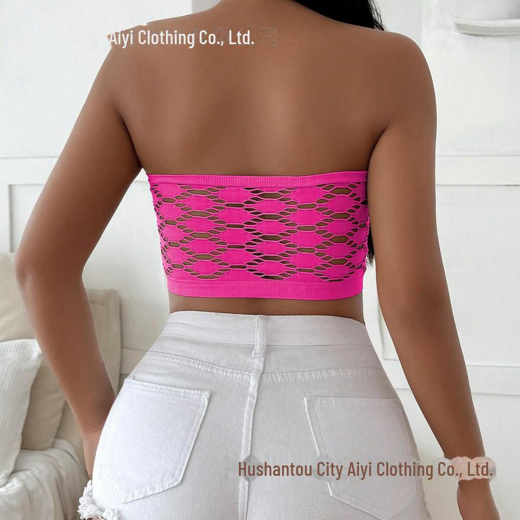 Seamless Breathable Hollow Tube Top: High Elastic Women's Underwear