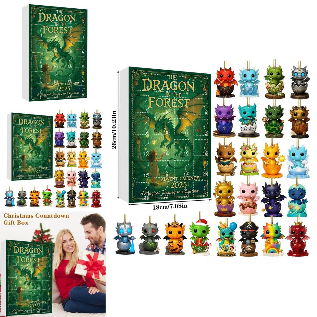 Dragon Christmas Tree Decorations With Acrylic Animal Ornaments For Festive Gifting