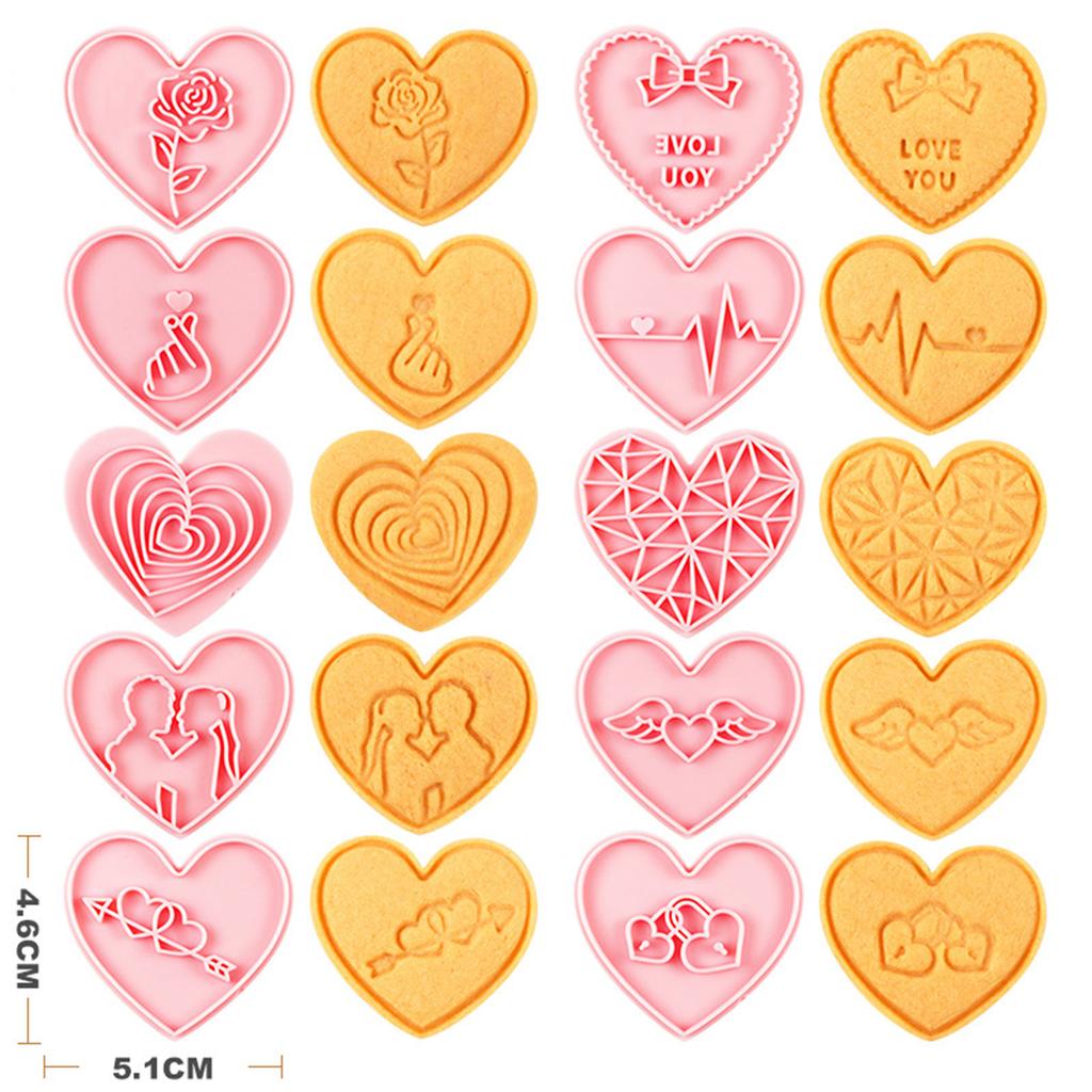 Biscuit Molds Cookie Molds Valentines' Day Series Biscuit Cutter Cookie Tool Perfect for Baking Enthusiasts Present