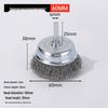 T-shaped Wire Brush: Metal Rust Removal and Polishing Tool with Round Handle