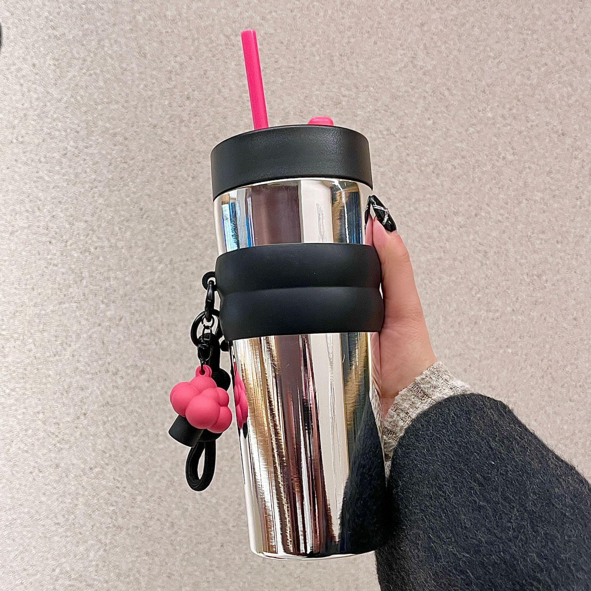 New car cup 316 stainless steel thermos cup Outdoor portable coffee cup Sports high value thermos cup 710ml серебряный