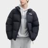 FILA Letter Logo Printed Lined Loose Thick Warm Jacket Down Coat Unisex jackets Black F51U349901F-BK