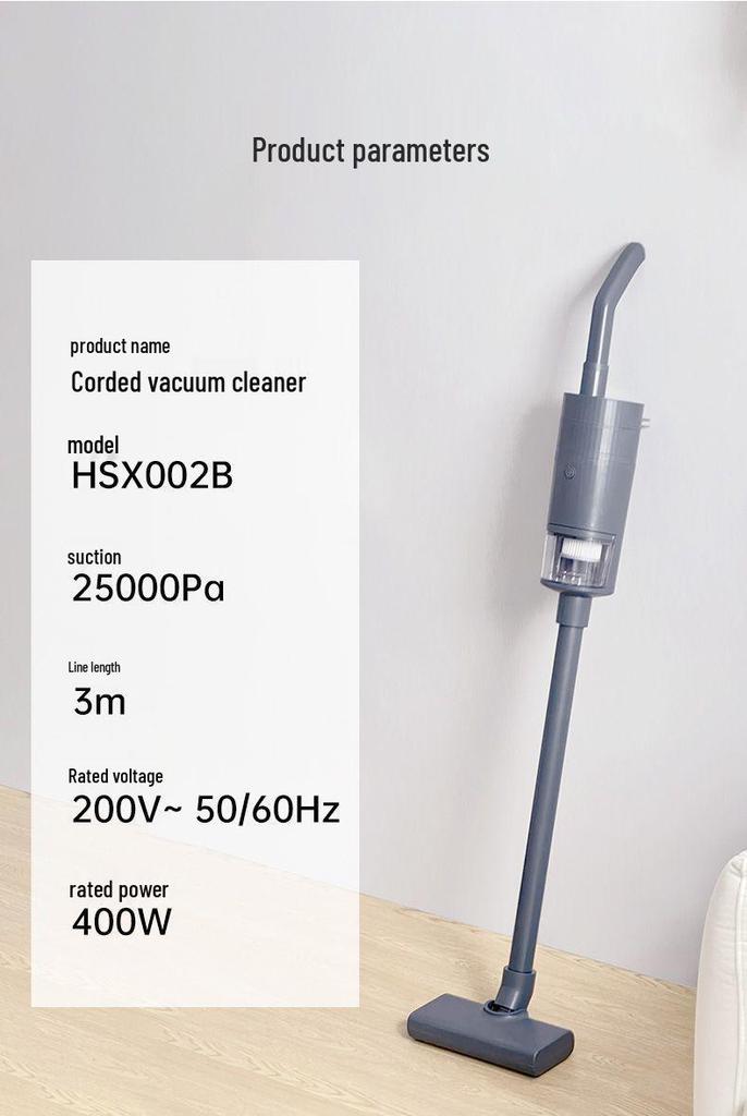 Compact Handheld Vacuum Cleaner: Automatic, High Suction, Pet Hair and Dust Mite Removal, Retractable Cord, Ideal for Home Use