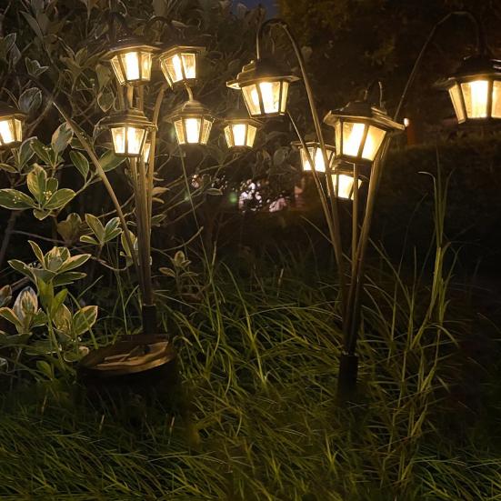 Garden Solar Light Outdoor Solar Powered Decorative Lanterns Ground Insert Waterproof Landscape Lighting for Pathway Driveway Porch Lawn Patio Yard