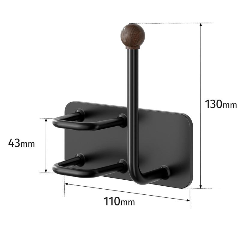 

Self Adhesive Wall Mounted Headband Hook Multifunctional Waterproof Hair Dryer Bracket Punch-Free Space Saving