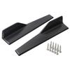 One Pair Car Side Skirt Spoiler Rocker Splitter Wing Anti-Scratch Matt Black
