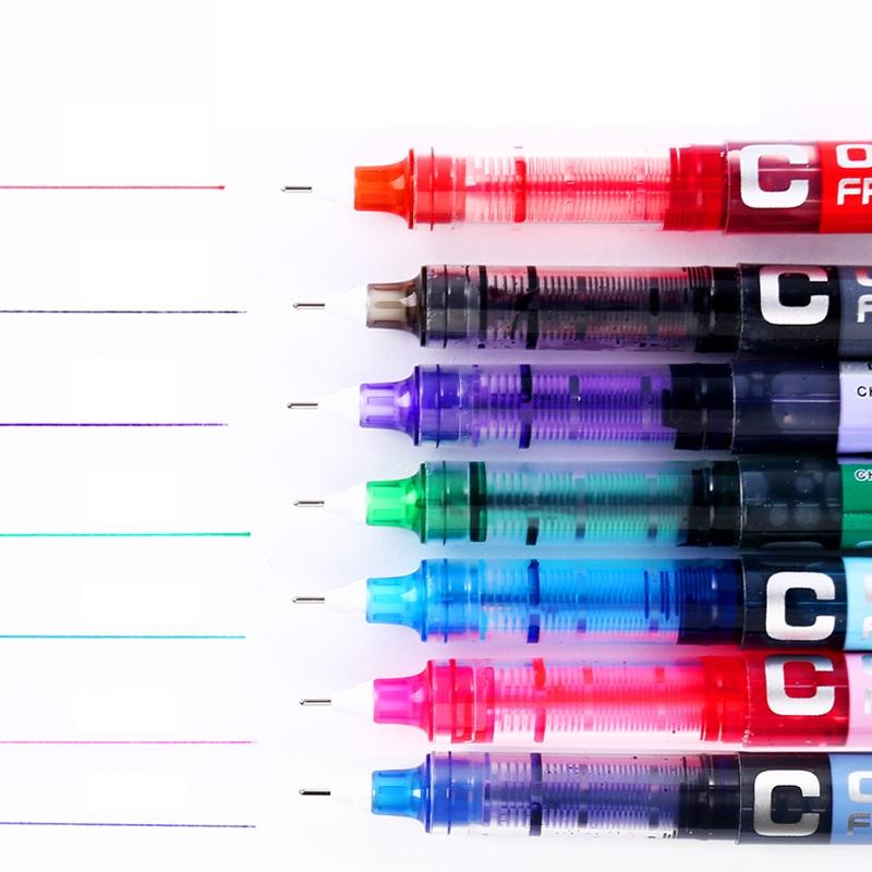 PenLab 1pcs Free Ink Color Gel Pen Set Super Liquid 0.38mm Extra Fine Roller Ball Pens for Daily Writing Office School