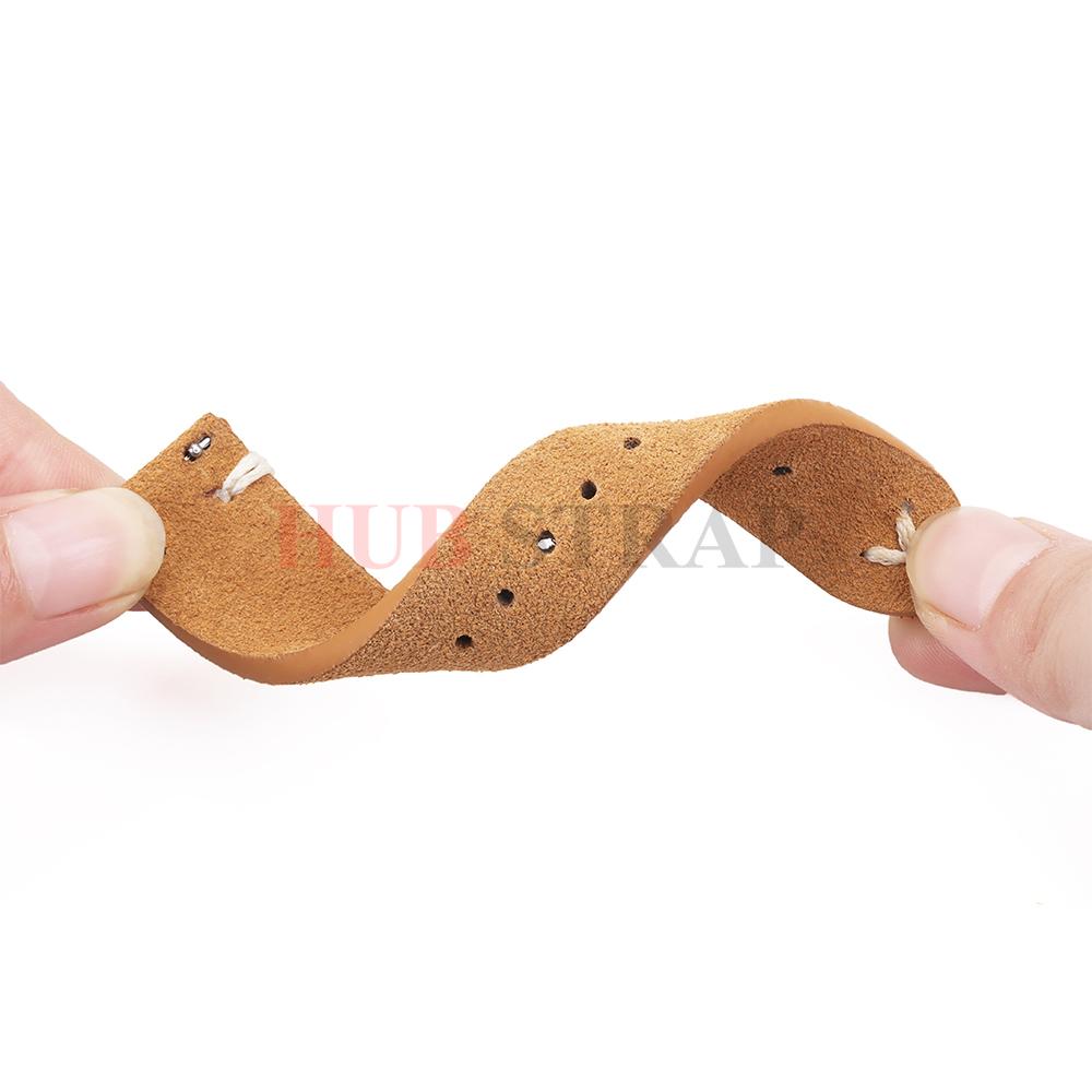 18mm 20mm 22mm Band High Quality Suede Cowhide Strap for Seiko Watchband Butterfly Buckle Wristband Vintage Bracelet Accessories