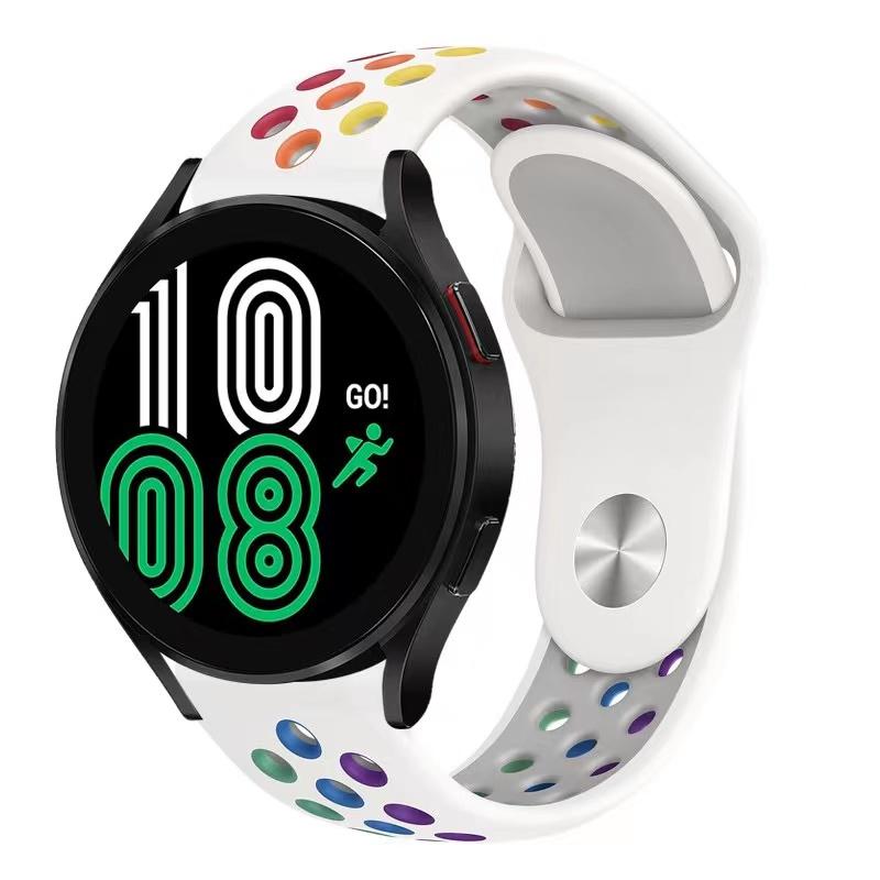 20mm/22mm Silicone strap For Samsung Galaxy Watch 4/3/Huawei Watch 3/GT Sports Breathable Bracelet band For Amazfit GTR/Active 2
