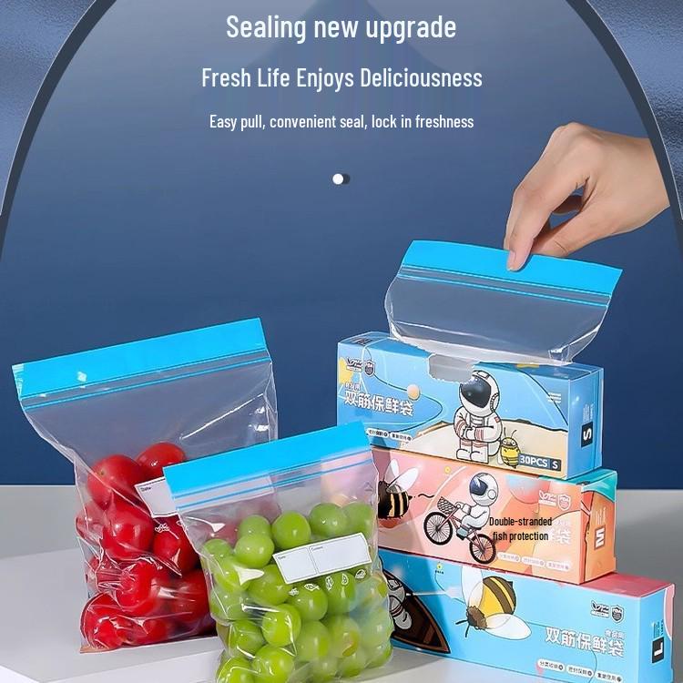 Fresh-keeping Fruit & Vegetable Storage Bags - Leak-proof, Food-Grade, Moisture-Resistant, Free Shipping