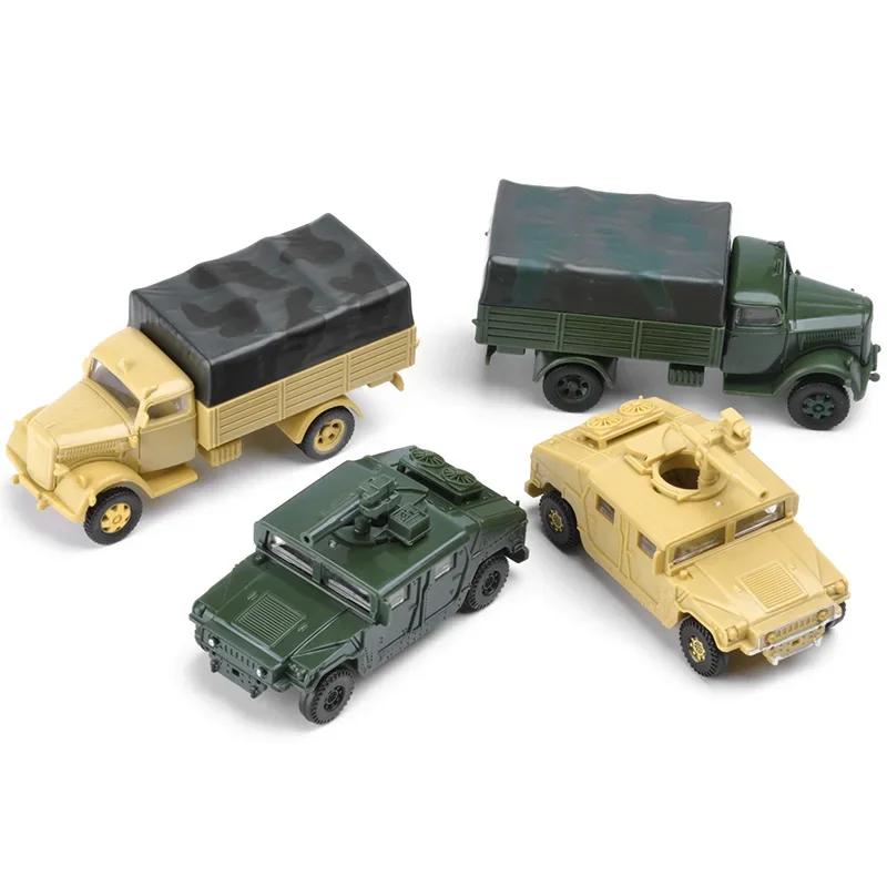 4D 1/72 Military Vehicles Assembly Puzzle Model Truck Hummer Sand Table War Game Fighting Chariot Armored Car Plastic Toy
