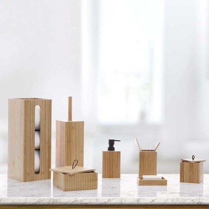 5five - porte-savon "terre inconnue" bambou