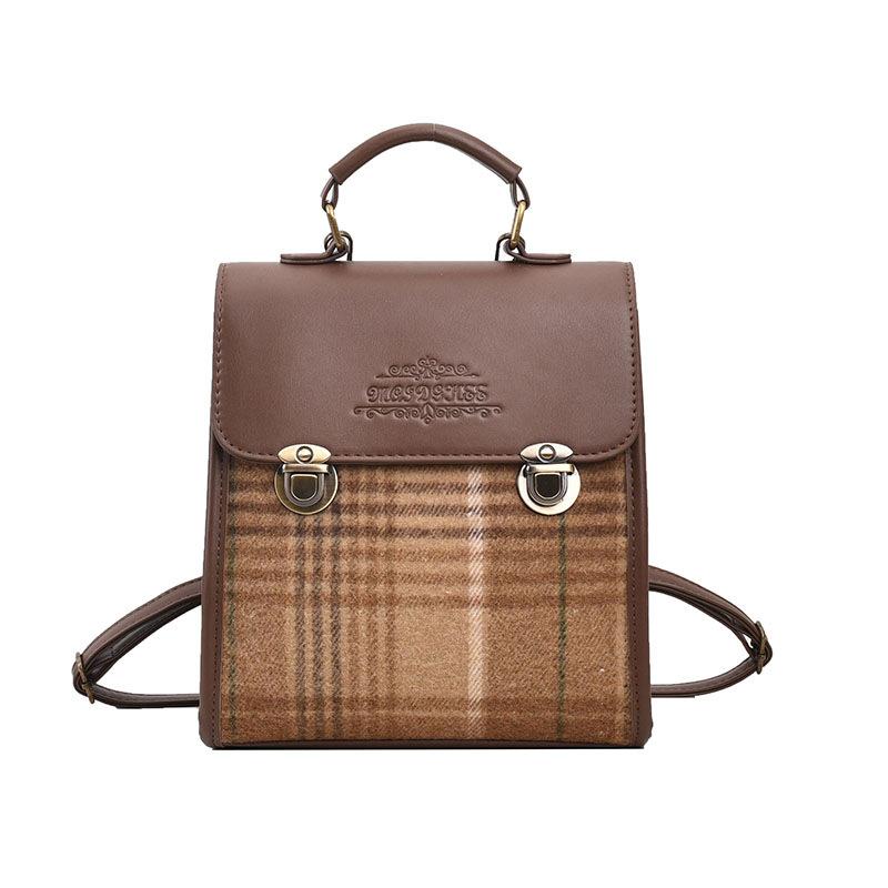 Корейский нишевый рюкзак Женская новая модная ретро-сумка-портфель Студенческий дорожный повседневный маленький рюкзак хаки