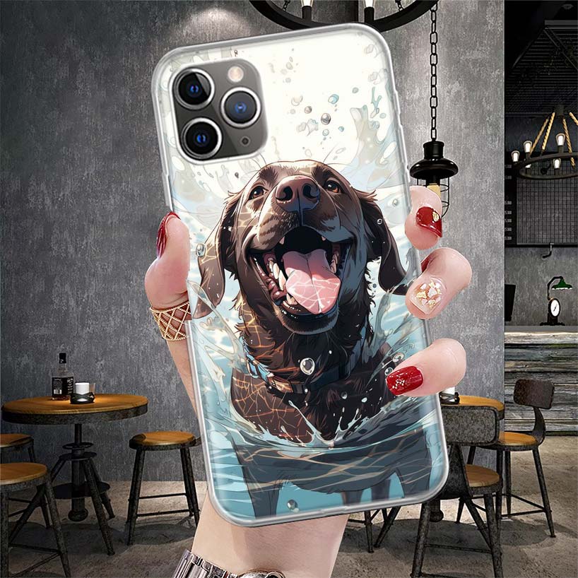 

Labrador Retriever Dog Soft Phone Case For IPhone 11 17 Air 16E 16 Pro Max 15 + 14 Plus 13 Mini 12 Apple 7 SE 8 Fundas Coque 11 iPhone 17 Pro
