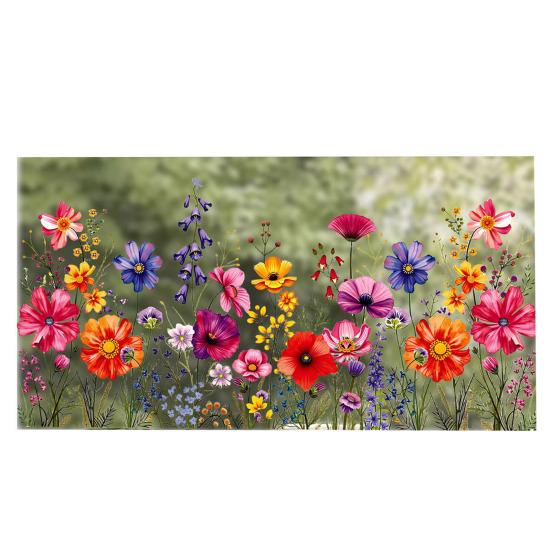 Spring Summer Flower Butterfly Window Cling Colorful Floral Window Sticker Removable Double-Sided Static Decals for Home Office Classroom Decor