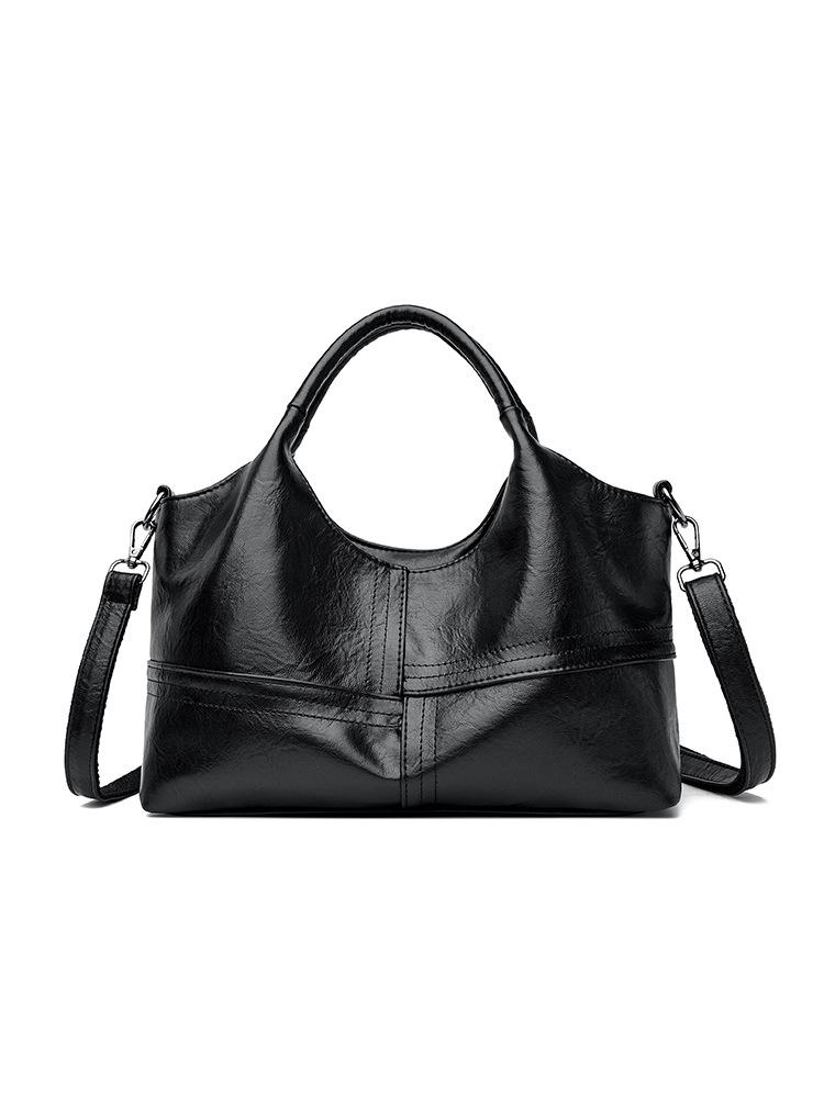 

New vegetable basket tote bag women s bag, soft leather portable large-capacity oblique span bag
