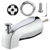 Bathtub Faucet Replacement with Diverter Pull Type Bathtub Faucet Zincs Alloy Bathroom Tub Spout Bathroom Accessories