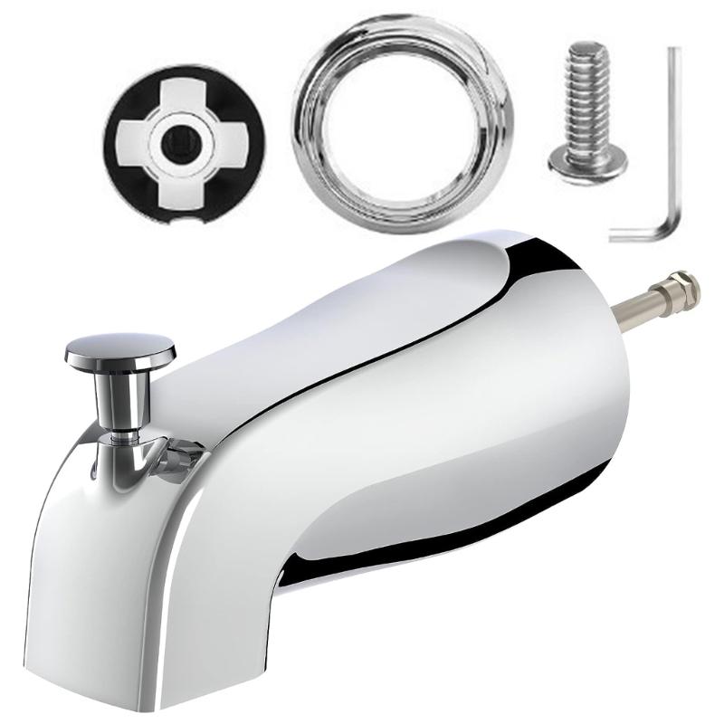 Bathtub Faucet Replacement with Diverter Pull Type Bathtub Faucet Zincs Alloy Bathroom Tub Spout Bathroom Accessories