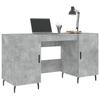VidaXL Bureau gris béton 140x50x75 cm bois d'ingénierie 829568