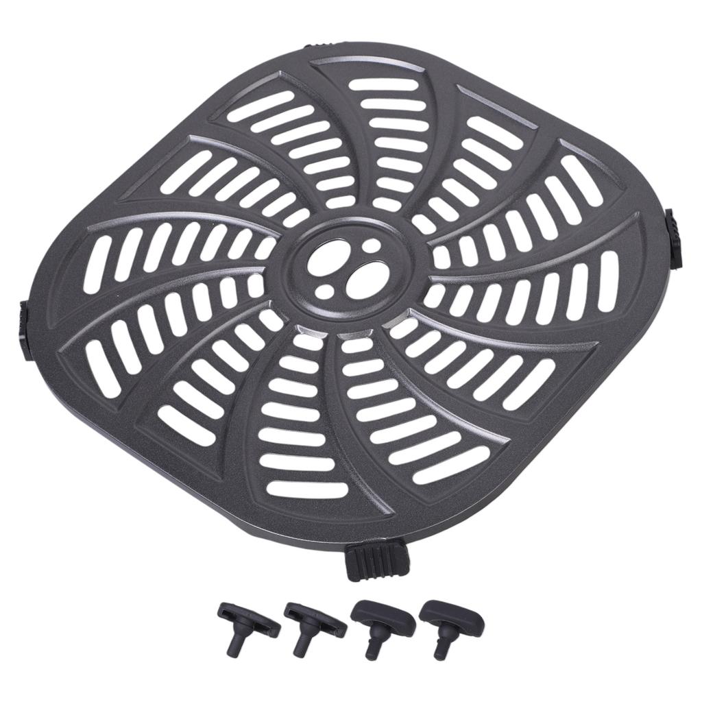 Podložka pro horkovzdušné fritézy Talíř pro horkovzdušné fritézy Čtvercový tác pro horkovzdušné fritézy Grilovací deska Multifunkční kuchyňský nástroj pro 6QT horkovzdušné fritézy