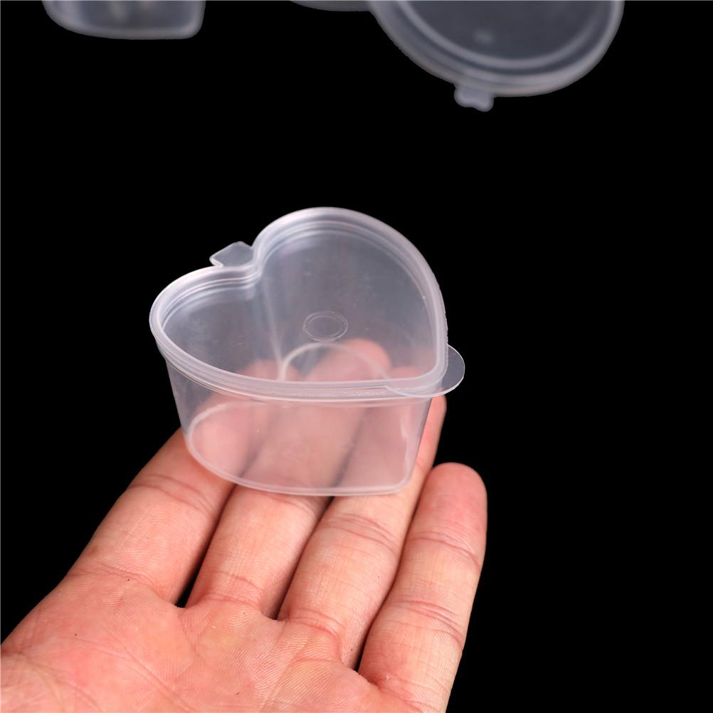 25/30ML 10 Pack Round Slime Foam Ball DIY Printing Craft Storage Containers Organizer Box with Lids Small Sundries Storage